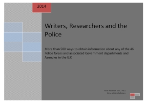 Writers, Researchers and the Police 2014 Cover